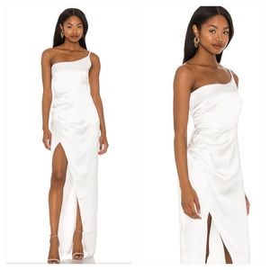 Nookie Grace One Shoulder Gown in ivory